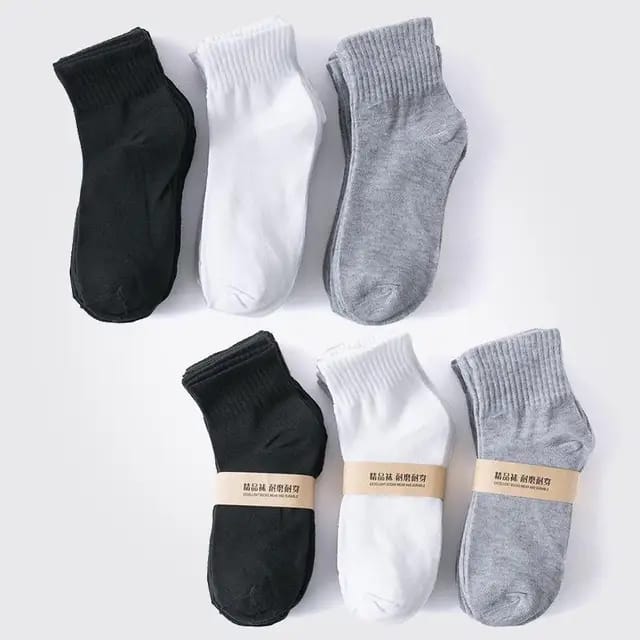 Solid Color Mens And Womens Crew Socks